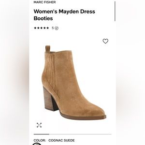 marc fisher women’s maiden dress booties (worn once)